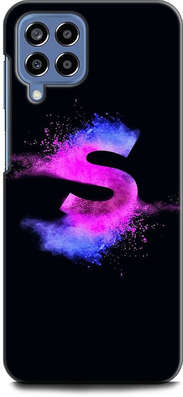 WallCraft Back Cover for SAMSUNG Galaxy M53 5G S, S LETTER, S ALPHABET, DESIGN  (Multicolor, Dual Protection, Pack of: 1)