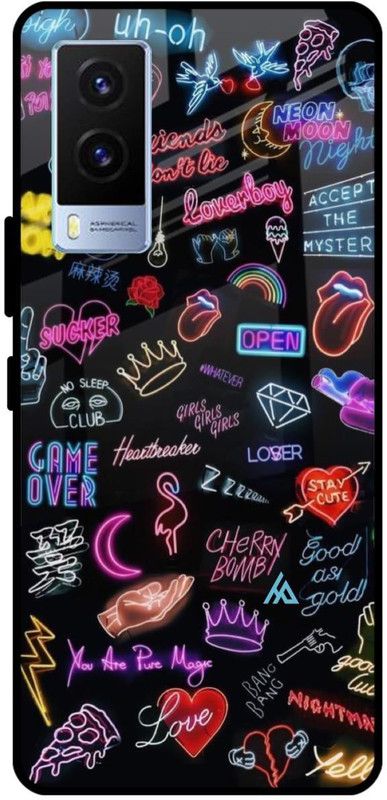 Hocopoco Back Cover for Vivo V21e  (Multicolor, Grip Case, Silicon, Pack of: 1)