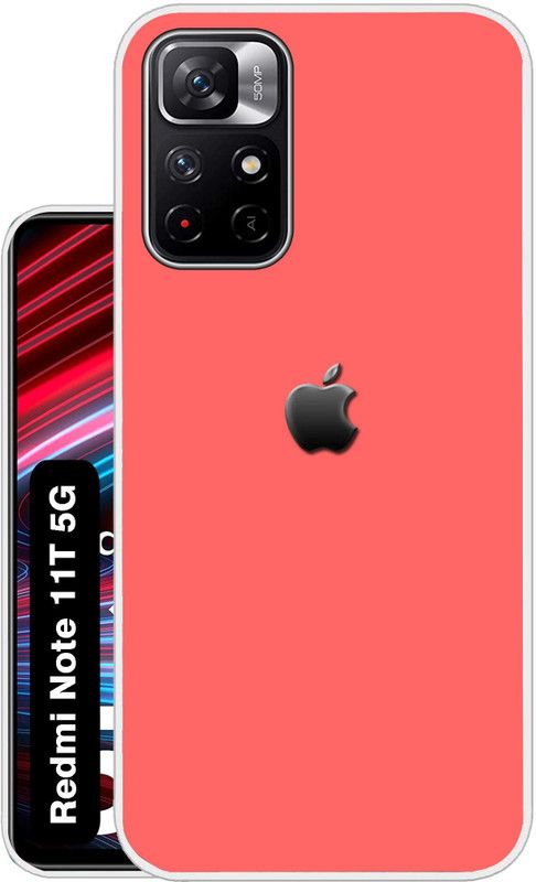 Case Club Back Cover for redmi note 11t 5g  (Pink, Grip Case, Silicon, Pack of: 1)