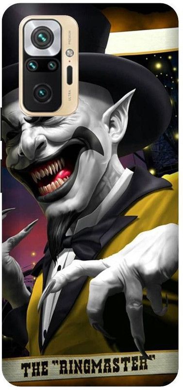GRAFIQE Back Cover for REDMI Note 10 Pro Max M2101K6I THE RINGMASTER, JOKER, EVIL, HORROR, ART, CREEPY, SCRAY  (Multicolor, Shock Proof, Pack of: 1)
