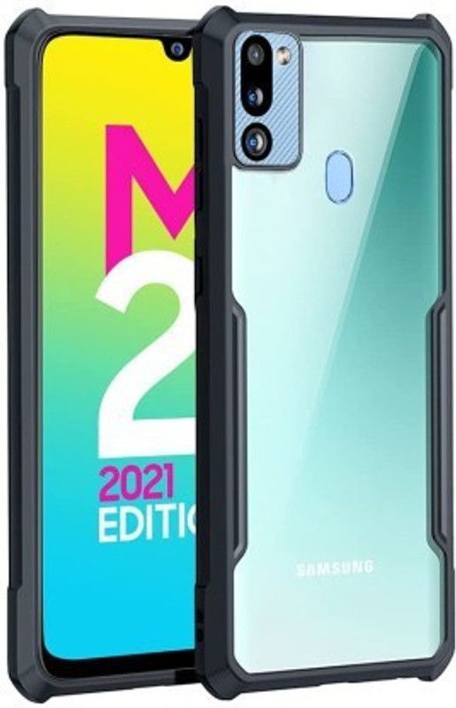 Cermarise Back Cover for Galaxy M21 2021  (Black, Camera Bump Protector, Pack of: 1)
