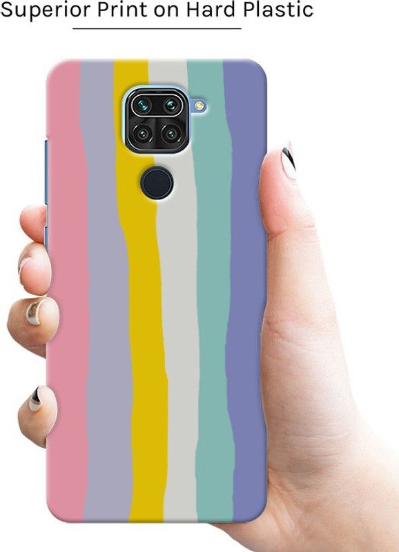 Thermobeans Back Cover for Rainbow (Pink & Purple) Hard Case Redmi Note 9  (Multicolor, Pack of: 1)
