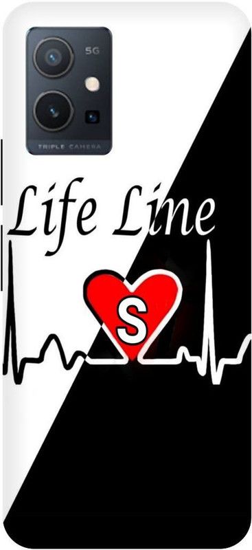 THE NARAYANA COLLECTIONS Back Cover for VIVO T1 5G-V2141-S,NAME,LATTER,LIFE,LINE,LOVE  (Multicolor, Hard Case, Pack of: 1)