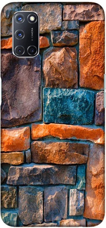 PNBEE Back Cover for Oppo A52, CPH2061, CPH2069, PADM00, PDAM10 - Bricks Print  (Multicolor, Hard Case, Pack of: 1)