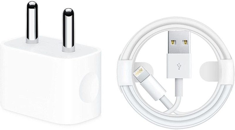 CIHLEX 5 W NA 5 A Mobile 5Watt Fast Charger Adapter with USB Cable Compatible Charger with Detachable Cable  (White, Cable Included)