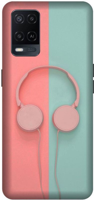 KARJUN Back Cover for OPPO A54 (Music Headphone Printed ) Mobile case cover  (Multicolor, 3D Case, Pack of: 1)
