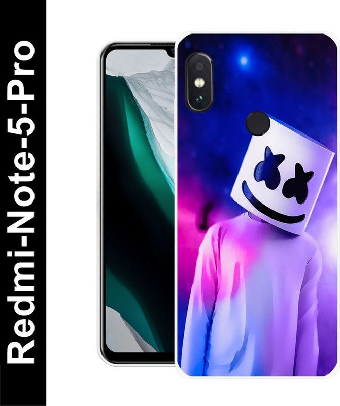 Aabra Back Cover for Mi Redmi Note 5 Pro  (Blue, Flexible, Silicon, Pack of: 1)