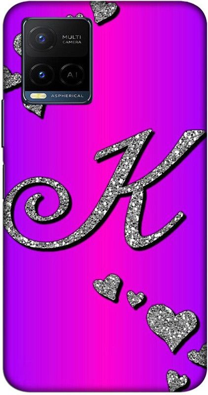 CROKIAN Back Cover for Vivo Y21 K Letter Back Cover  (Pink, Hard Case, Pack of: 1)