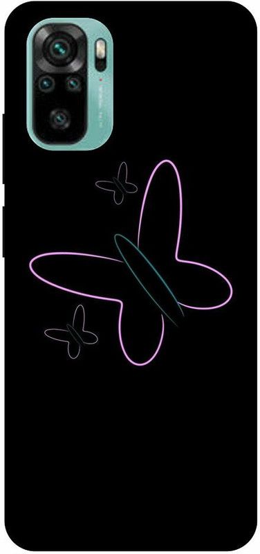 ThePrintlink Back Cover for Redmi Note 11 SE, MZB0CKAIN, BUTTERFLY, BIRD, TITLI, BLACK BIRD  (Multicolor, Shock Proof, Pack of: 1)