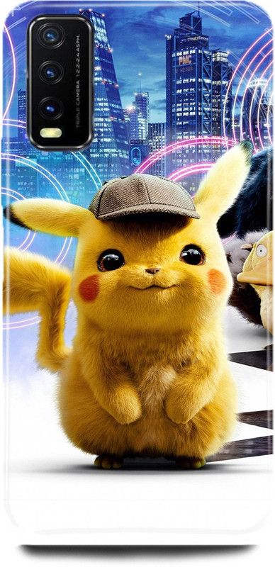 FUGGA Back Cover for Vivo Y12s, V2033, PIKACHU, POKEMON, TV, SERIES, CARTOON  (Multicolor, Hard Case, Pack of: 1)