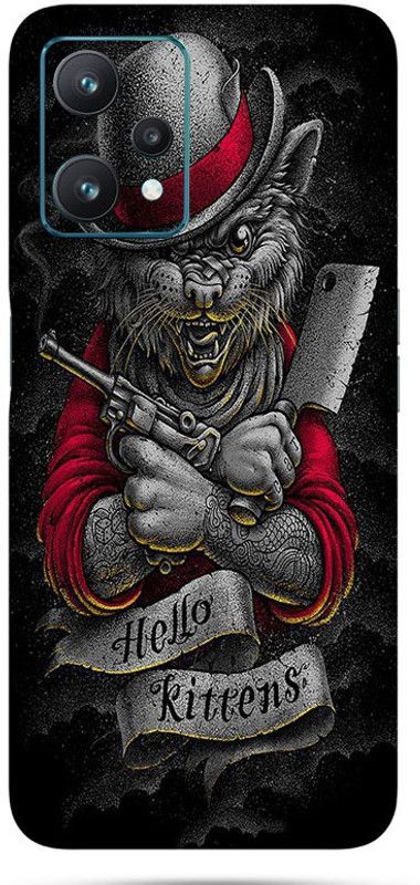 Mclaxa Killer Cat Mobile Back Skin, Killer Cat, REALME 9PRO Mobile Skin  (Killer Cat Skin With Super Matte Finish)