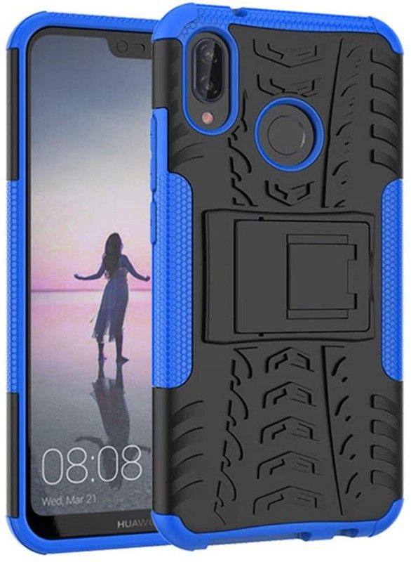 FITSMART Back Cover for Huawei P20 lite  (Blue, Rugged Armor, Pack of: 1)