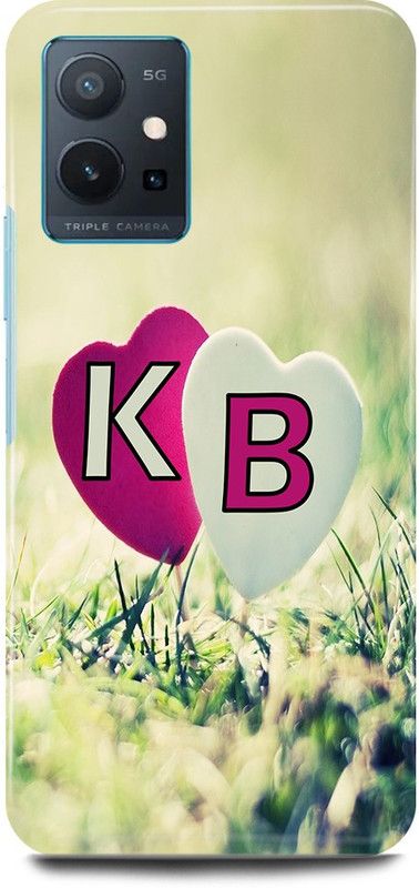 JUGGA Back Cover for OnePlus Nord CE 2 5G, K LOVES B NAME,K NAME, B LETTER, ALPHABET,K LOVE B NAME  (Green, Hard Case, Pack of: 1)
