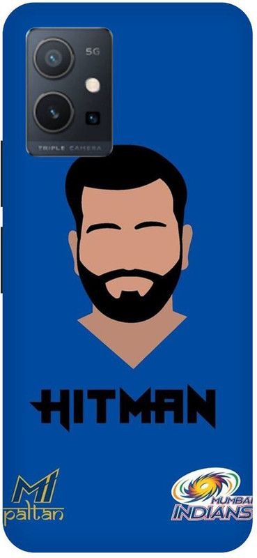 THE NARAYANA COLLECTIONS Back Cover for VIVO Y75 5G-V2142-ROHIT,HITMAN,MUMBAI,INDIANS,IPL  (Multicolor, Hard Case, Pack of: 1)