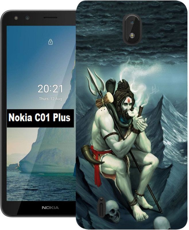 mitzvah Back Cover for Nokia C01 Plus  (Blue, Dual Protection, Silicon, Pack of: 1)