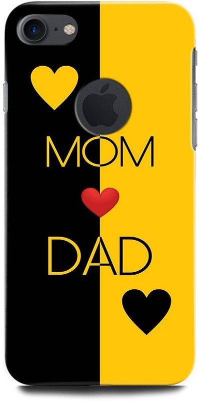 ORBIQE Back Cover for APPLE iPhone 7 MN902HN/A MOTHER, MAA, FATHER, LIFE LINE, I LOVE MY MOM DAD  (Multicolor, Hard Case, Pack of: 1)