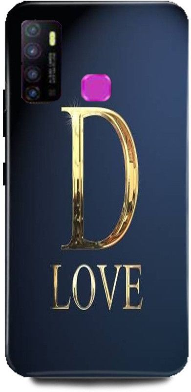 Dimora Back Cover for Infinix Hot 9 Pro , D LETTER ALPHABET LOVE NAME  (Multicolor, Hard Case, Pack of: 1)