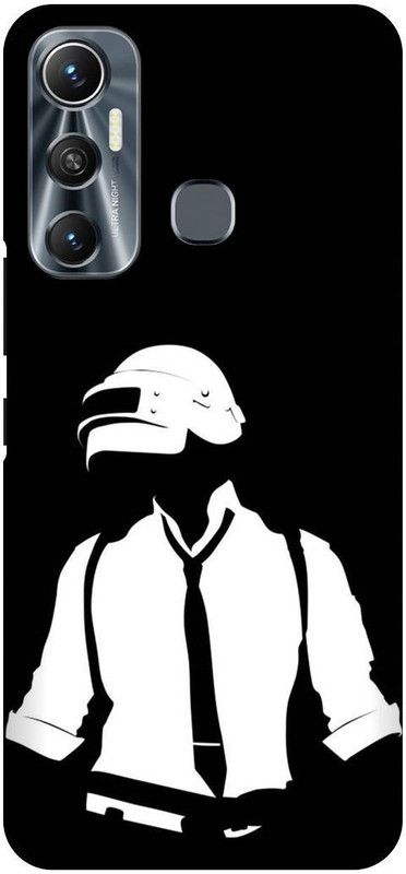 FIKORA Back Cover for Infinix Hot 11, X662, PUBG, GAME, BATTLEGROUND, CHICKEN, WINNER  (Black, Hard Case, Pack of: 1)