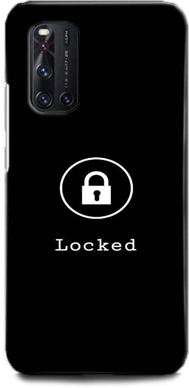 Afterglow Back Cover for Vivo V19 locked, black,galaxy,hate,lock,plus,text  (Multicolor, Dual Protection)