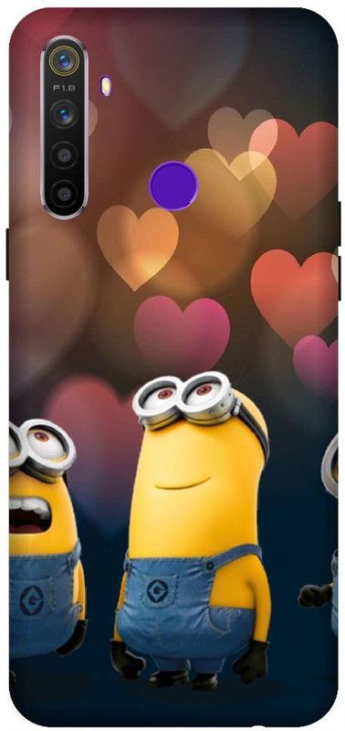URCHIN Back Cover for Realme 5 pro minions, Cute, funny, cartoon, Minions cute, cute  (Multicolor, Shock Proof, Pack of: 1)