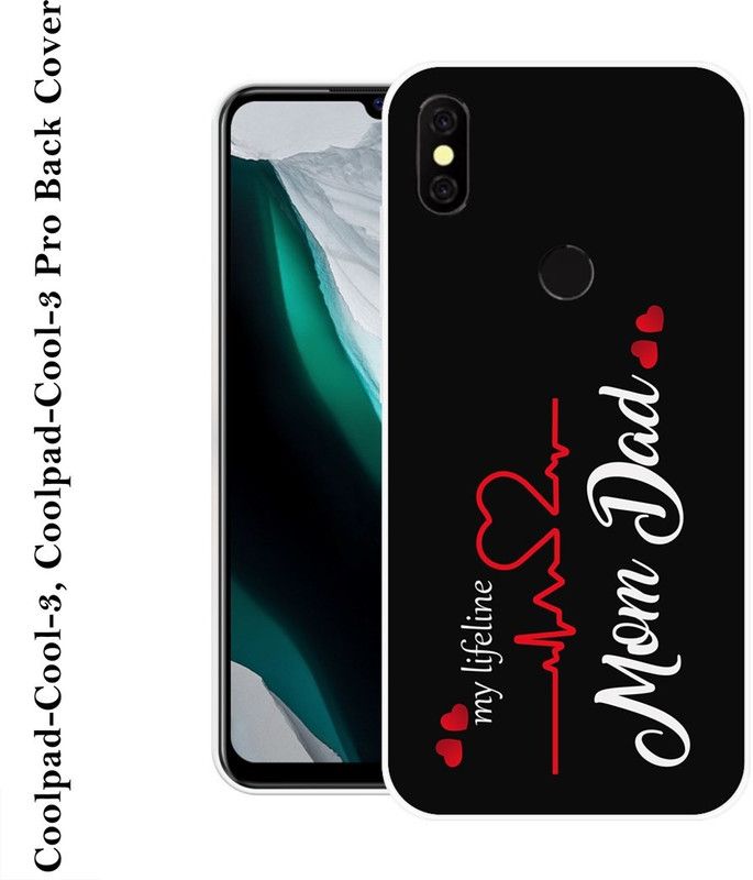 INDIALAND Back Cover for Coolpad Cool 3, Coolpad Cool 3 Pro  (Black, White, Grip Case, Silicon)