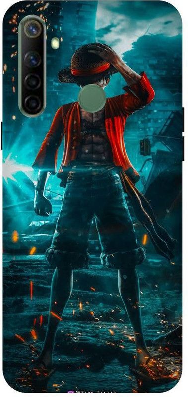URCHIN Back Cover for Realme5i Luffy, Monkey D Luffy, One Piece, Pirate, Anime, Animation, Yellow, Funny, Cartoon  (Multicolor, Shock Proof, Pack of: 1)