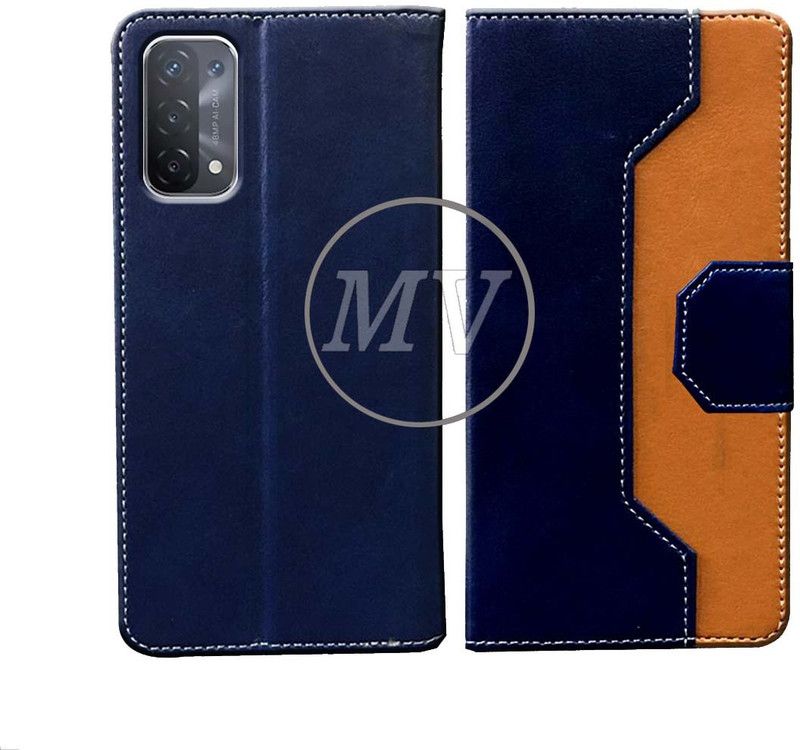 MV Flip Cover for Oppo A54 5G  (Multicolor, Cases with Holder, Pack of: 1)