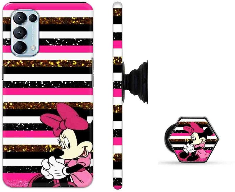 PRINTLABS Back Cover for Oppo Reno 5 Pro  (Multicolor, Cases with Holder, Pack of: 2)
