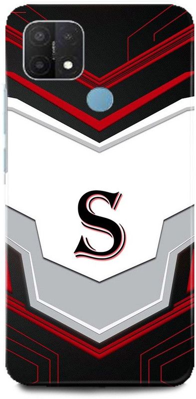 Afterglow Back Cover for Oppo A15s S, S LETTER, S NAME, S ALPHABET, ALPHABET  (Multicolor, Shock Proof, Pack of: 1)