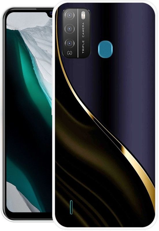 Looy Back Cover for Itel Vision 1 Pro  (Blue, Flexible, Silicon, Pack of: 1)