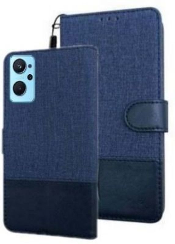 RidivishN Flip Cover for OPPO K10  (Blue, Shock Proof, Pack of: 1)