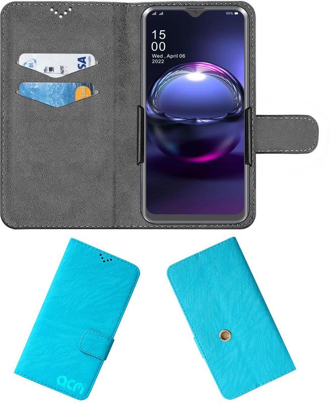 ACM Flip Cover for Maplin M5 Pro  (Blue, Cases with Holder, Pack of: 1)