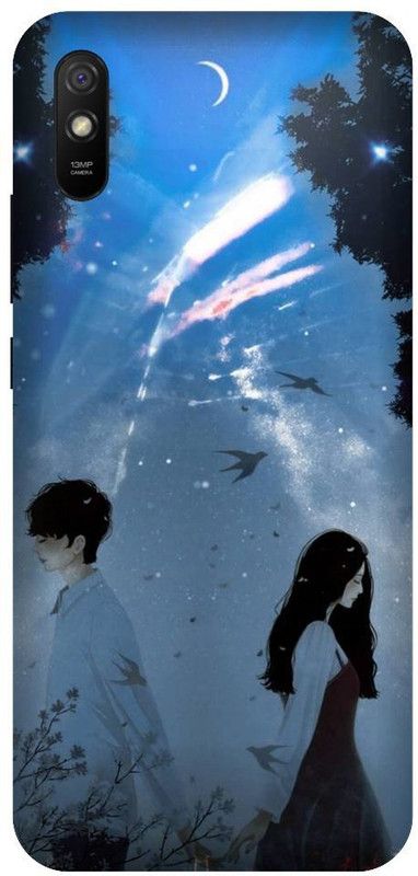 URCHIN Back Cover for Redmi 9iAnime, Love, Couple, Your Name, Anime couple  (Multicolor, Shock Proof, Pack of: 1)