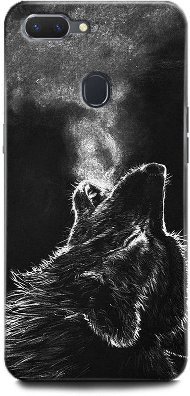 Afterglow Back Cover for realme 2 GRAY WOLF, HOWL, MOON, WOLF  (Multicolor, Shock Proof, Pack of: 1)