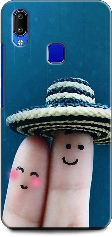KEYCENT Back Cover for Vivo Y93, Vivo 1814 HAPPY, COUPLE, TOGETHER, ART, FINGER ART  (Multicolor, Pack of: 1)