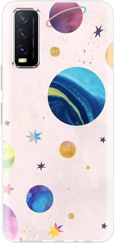 Cover Bazaar Back Cover for Vivo Y20  (Multicolor, Grip Case, Silicon)