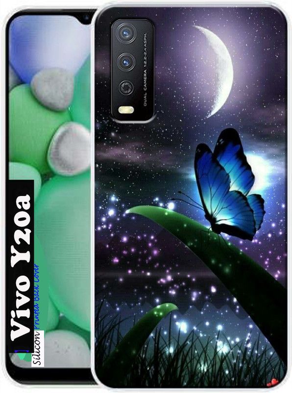 LargCiager Back Cover for Vivo Y20A, Vivo Y20A Back Cover  (Multicolor, Dual Protection, Silicon, Pack of: 1)