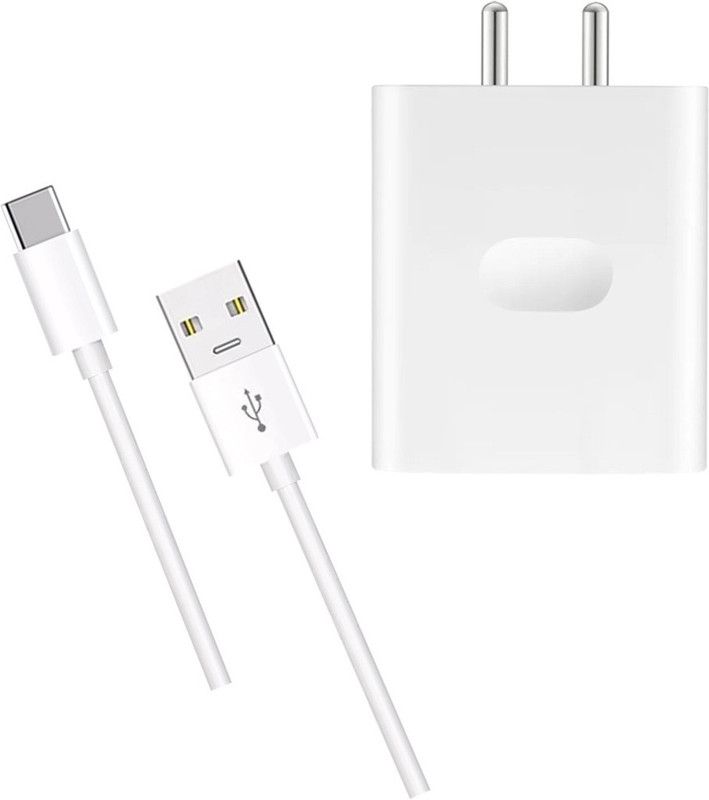shopbucket 33 W NA 4 A Mobile 33W 4A WARP/VOOC/SUPERDART Charger Made in India Adaptor with Type-C Devices 028 Charger with Detachable Cable  (White, Cable Included)
