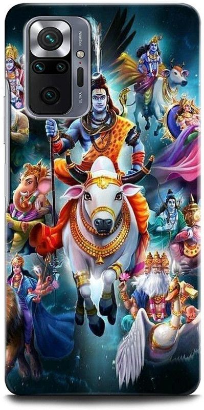INTELLIZE Back Cover for REDMI Note 10 Pro SHIVJI, LORD SHIVA, MAHADEV, BHOLENATH, TRISHUL  (Multicolor, Hard Case, Pack of: 1)