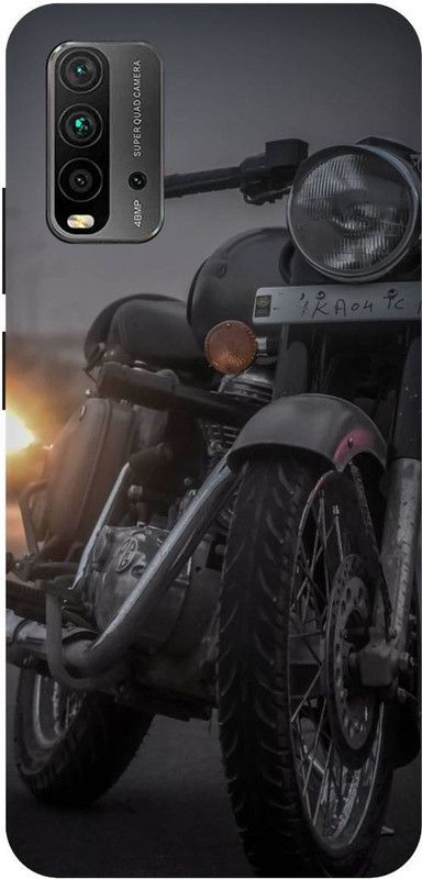 Bluvver Back Cover for Redmi 9 Power, M2010J19SI, Printed Royal Enfield ,Bullet,bike Back Cover  (Multicolor, Hard Case, Pack of: 1)