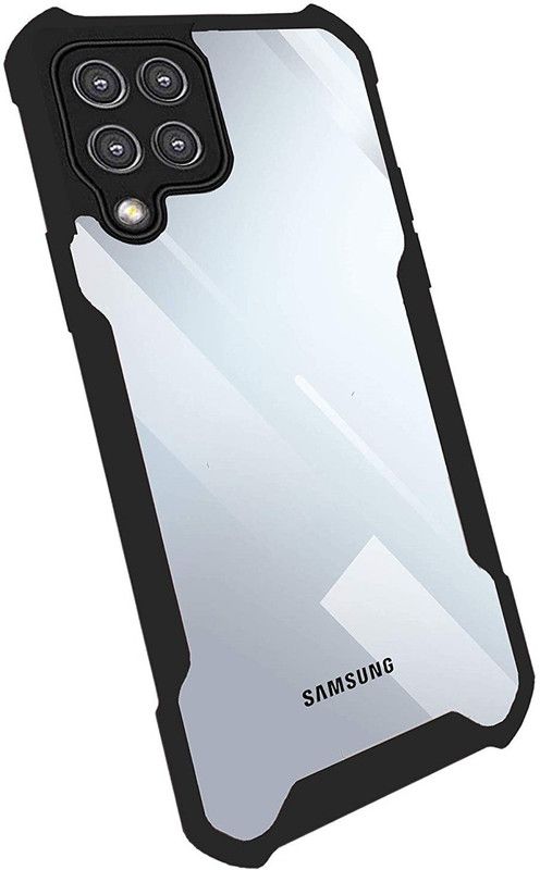Phone Back Cover Bumper Case for Samsung M42 5G, Galaxy M42 5G  (Black, Transparent, Grip Case, Pack of: 1)