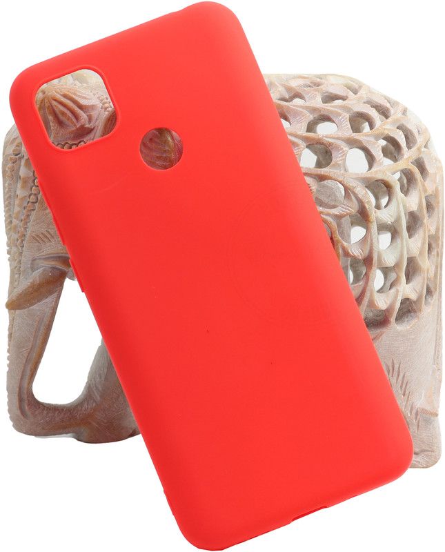 VAKIBO Back Cover for Mi Redmi 9, Redmi 9, Poco C31  (Red, Flexible)