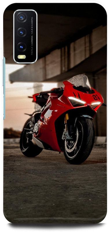 ZIGTOZAG SHOPPE Back Cover for vivo Y20A, V2101, BIKE, BYKE, MOTOGP, DUCATI  (Multicolor, Hard Case)