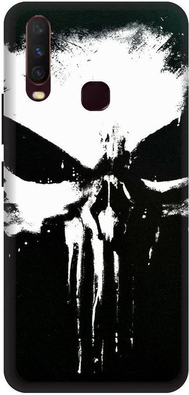 URCHIN Back Cover for vivoY15 Punisher, Punisher logo, Skull, Ghost  (Multicolor, Shock Proof, Pack of: 1)