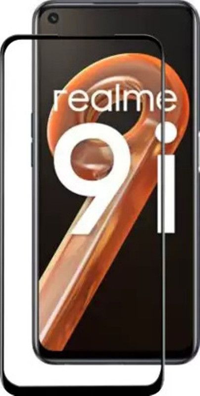RVTCC Edge To Edge Tempered Glass for Realme 9i  (Pack of 1)