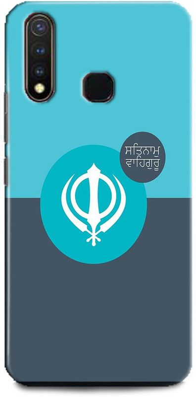 INDICRAFT Back Cover for Vivo Y19 / Vivo 1915 SATNAM SHRI WAHEGURU JI, GURU NANAK, GOD  (Multicolor, Hard Case, Pack of: 1)