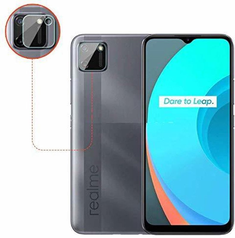 Transparent Back Camera Lens Glass Protector for Bii Realme C11  (Pack of: 2)