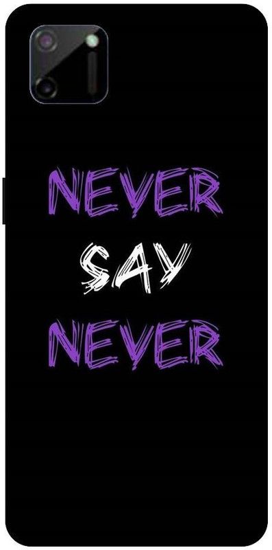 URCHIN Back Cover for Poco C3 never say never, never give up, motivation, attitude  (Multicolor, Shock Proof, Pack of: 1)