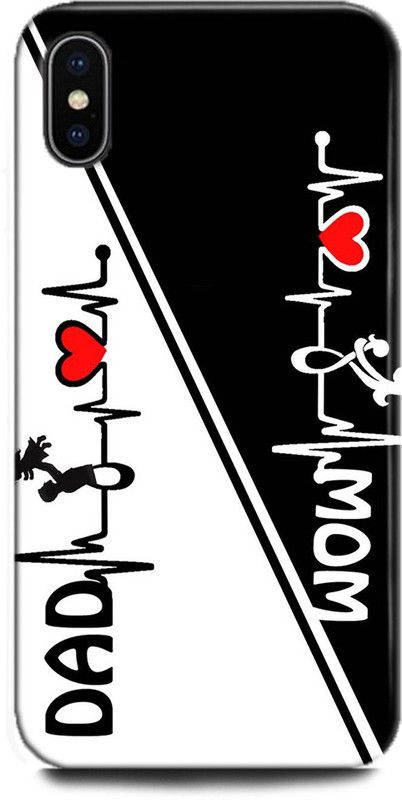 WallCraft Back Cover for Apple iPhone XS MOM, DAD, MOTHER, MAA, FATHER, LIFE LINE MOM DAD, LOVE, QUOTES  (Multicolor, Dual Protection)