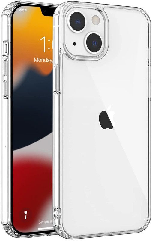 prozzile Back Cover for Apple Iphone 13  (Transparent, Shock Proof, Pack of: 1)